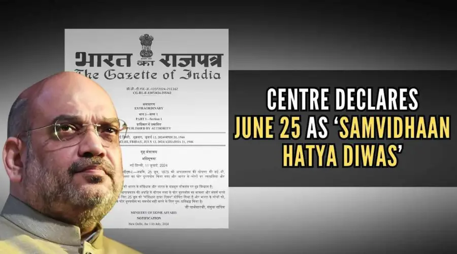 June 25, The Day Emergency Was Imposed In 1975, Declared As 'Samvidhaan Hatya Diwas'